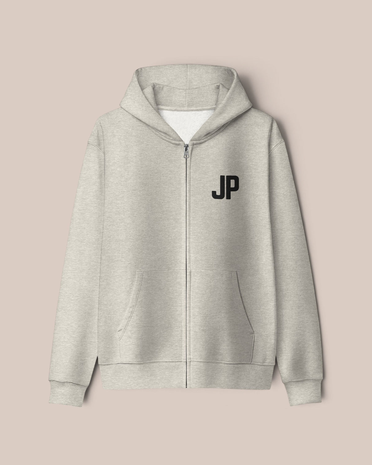 Signature Full Zip Hoodie - Heather Grey
